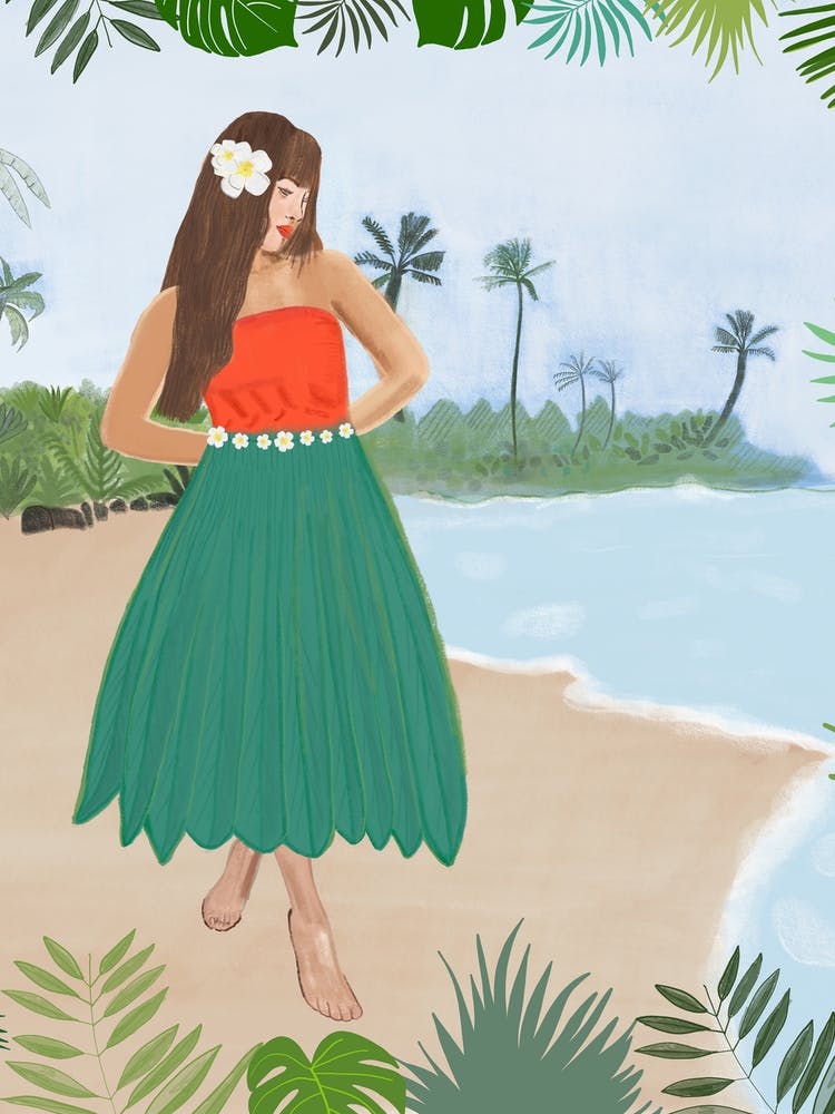 Hula Dancer Girl