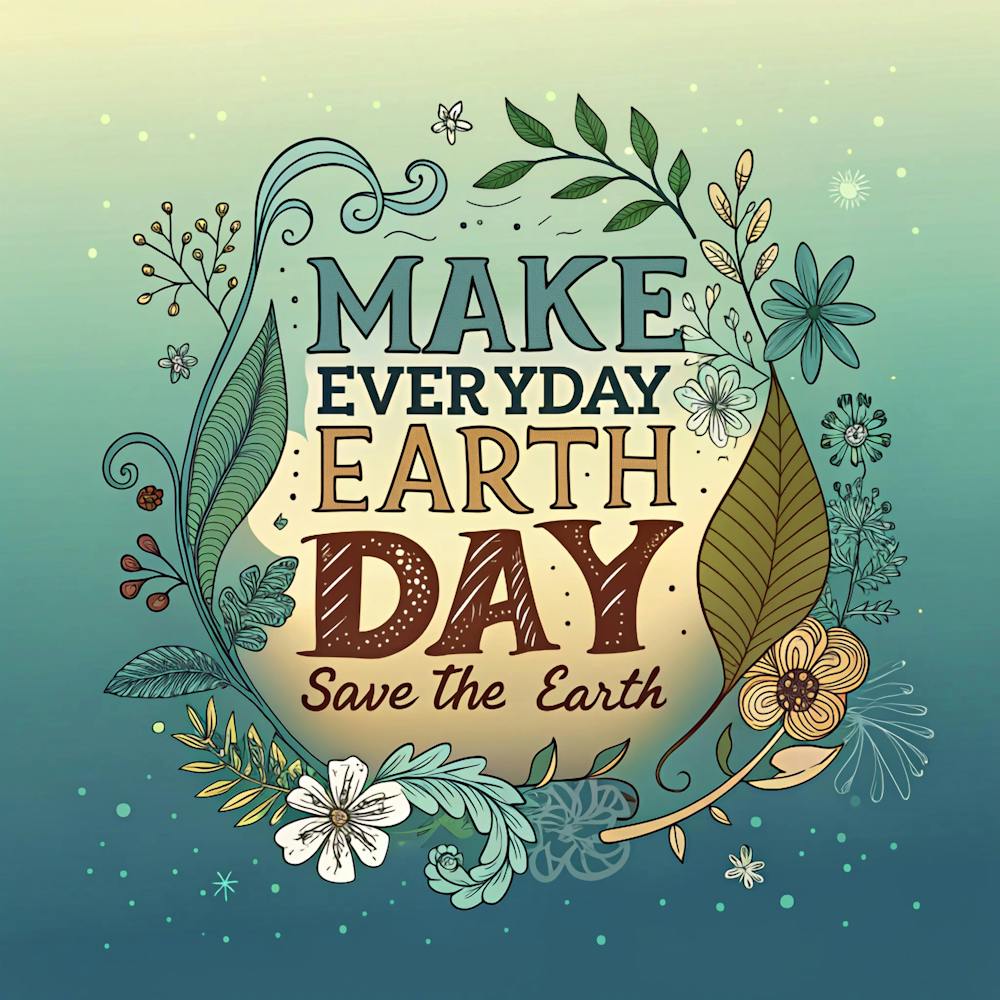Make Everyday Earth Day Save The Earth 1