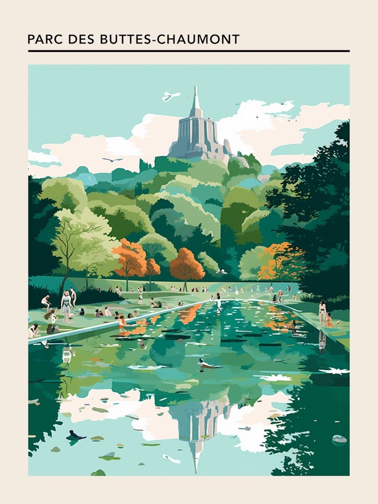 Parc Des Buttes Chaumont Paris France