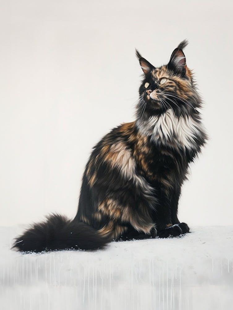 Maine Coon Painting 1