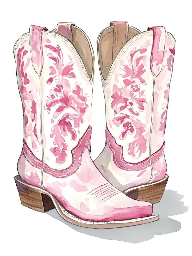 Pink Cowboy Boots 15
