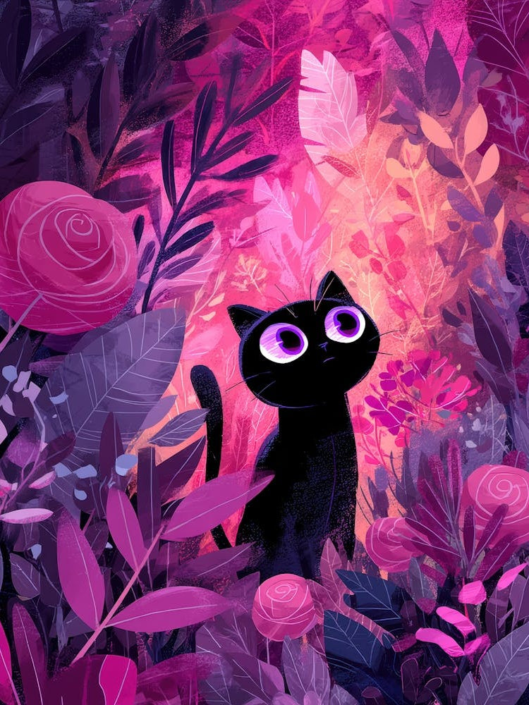 Black Cat In The Forest 10