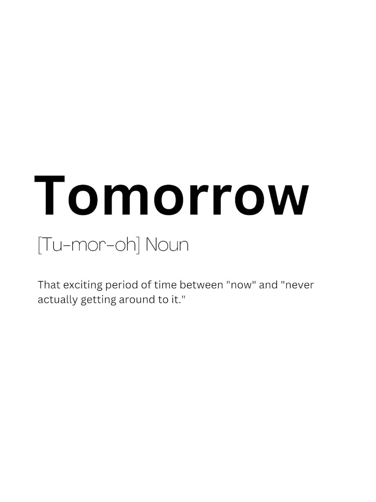 Tomorrow Definition Meaning