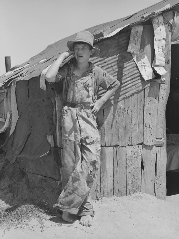 Son Of Day Laborer Living In Arkansas River Bottom At Webbers Falls, Oklahoma, Muskogee County By Russ