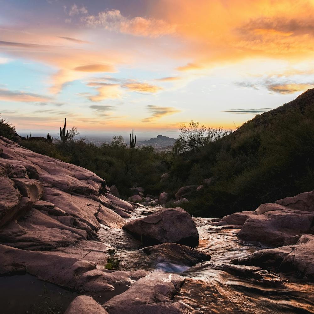 Desert Sunset 2 Square