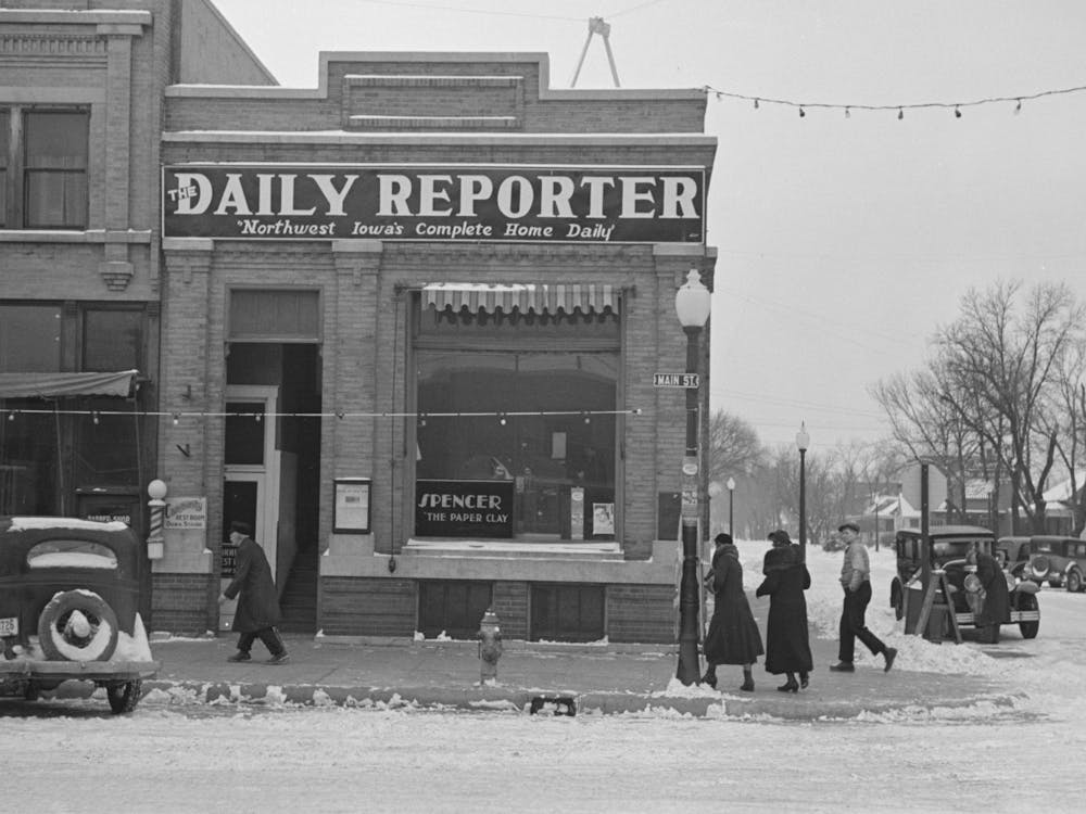 Street Scene, Spencer, Iowa By Russell Lee
