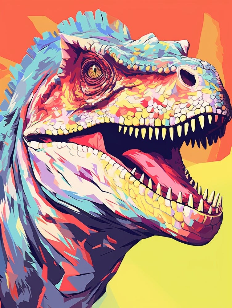 Colourful Dinosaur Carnotaurus 3