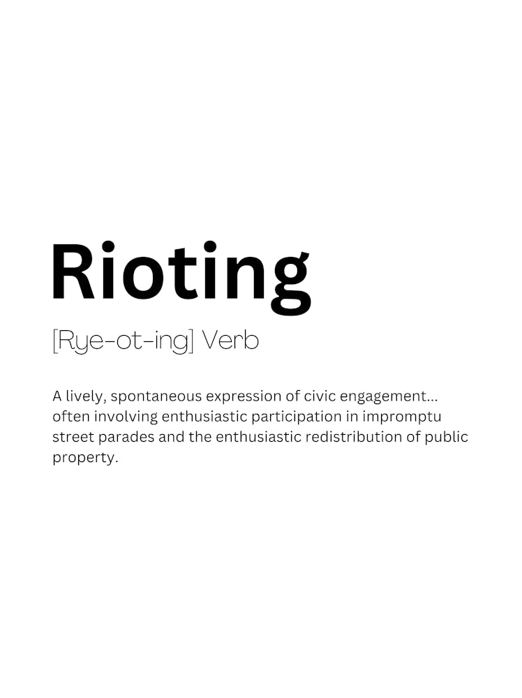 Rioting Definition Meaning 1