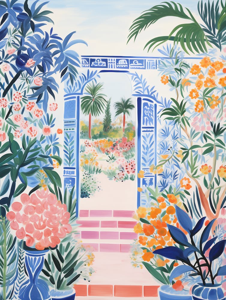 Matisse Inspired Fauvism Garden Botanical Poster