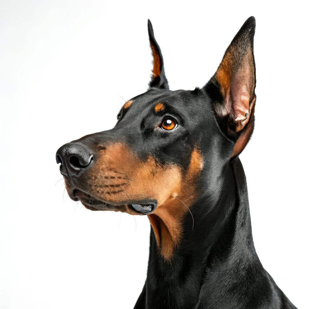 Dobermann Pinscher Hundeporträt