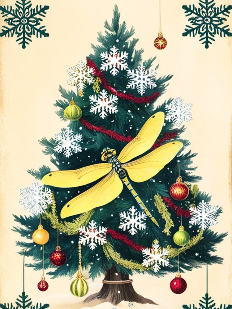William Morris Dragonfly Christmas Tree