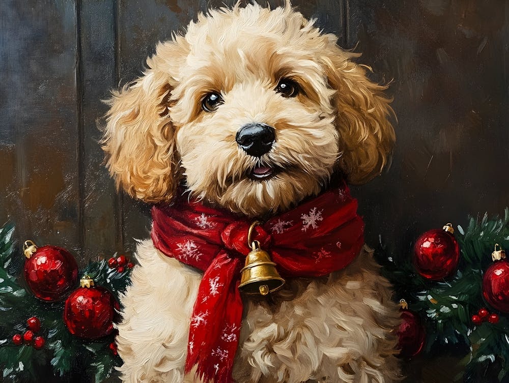 Christmas Goldendoodle 5