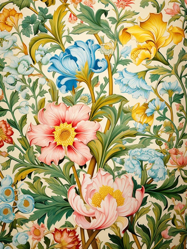 William Morris Floral Wallpaper 12