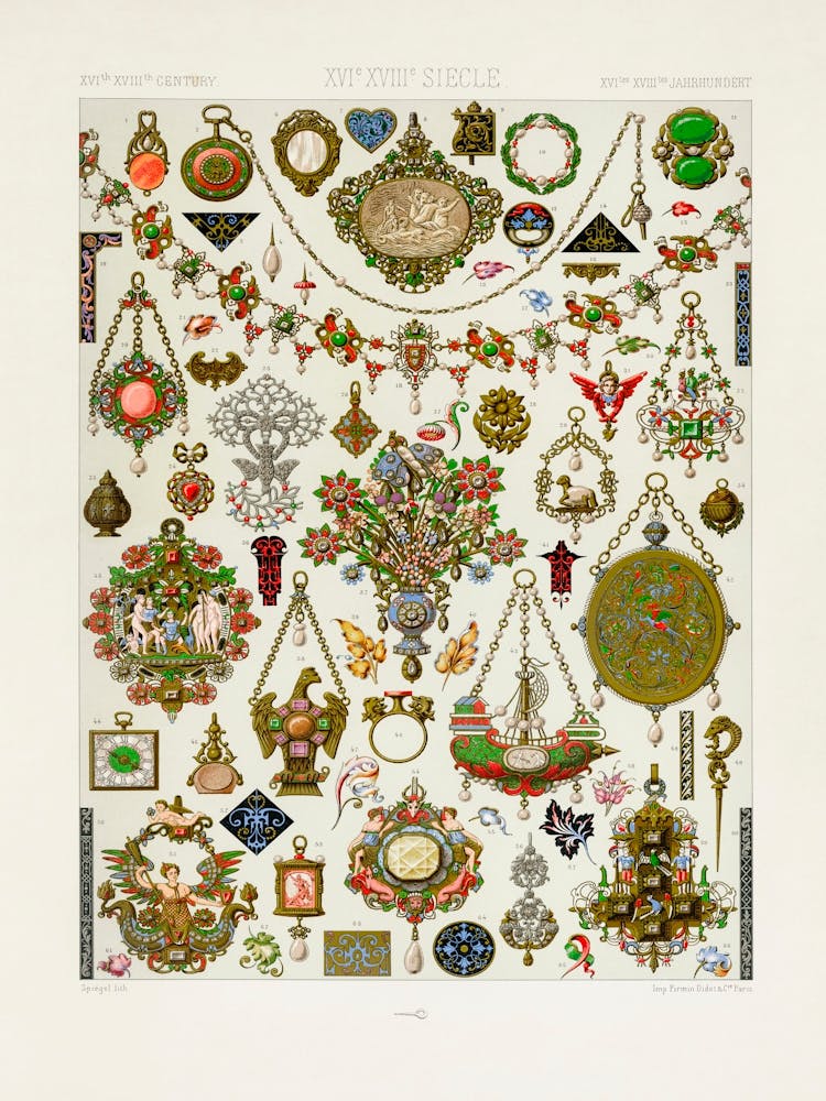 16th And 17th Century Pattern, Albert Racine
