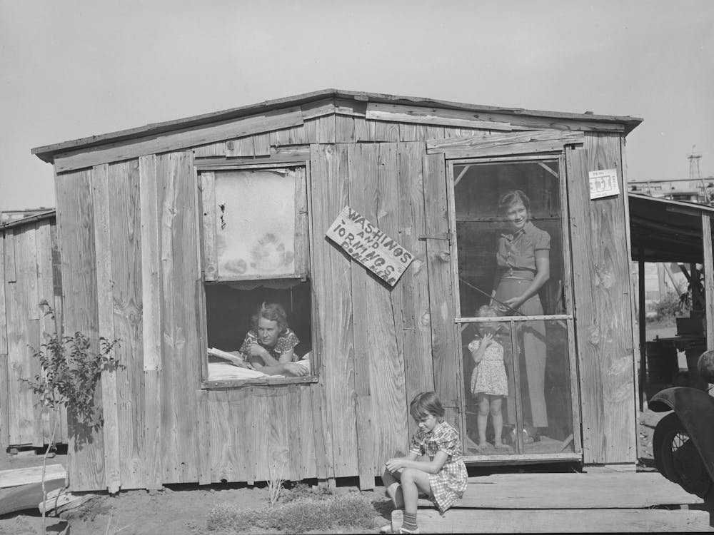 Home And Family Of Oil Field Roustabout, Oklahoma City, Oklahoma,During Periods Of Unemployment The Woman