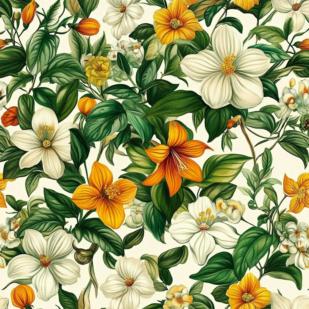 Floral Seamless Pattern Art