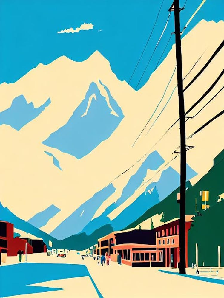 Telluride, Usa Midcentury Vintage Skiing Poster