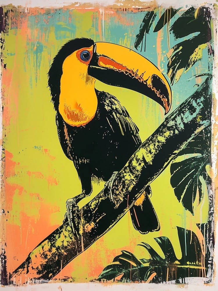 Toucan Pop Art Style 4