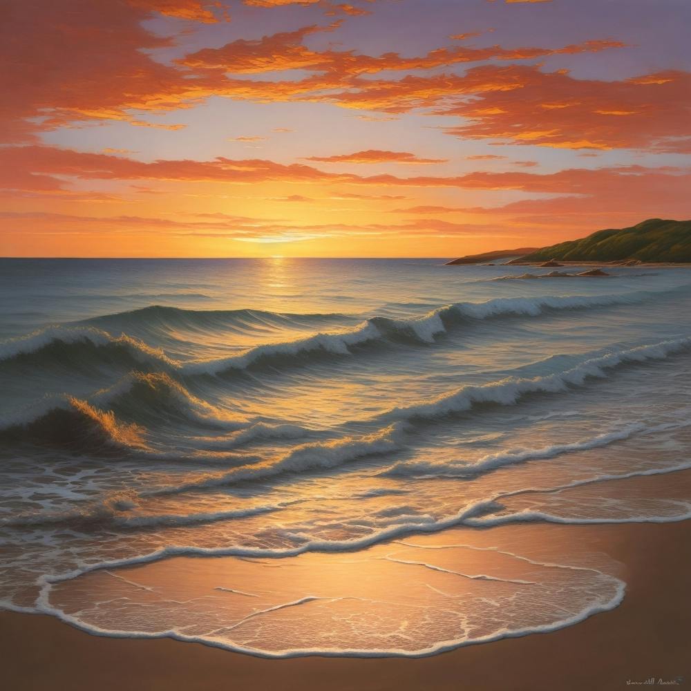 Sunset On The Beach