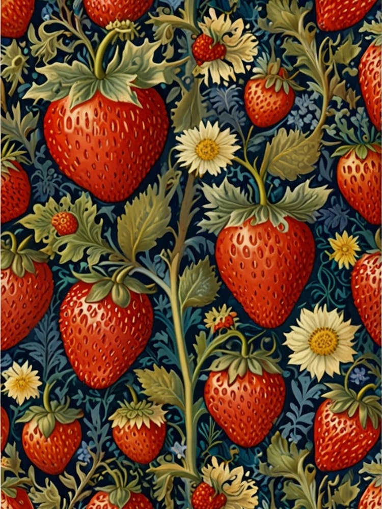 William Morris Strawberry And Daisy 1