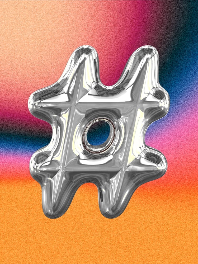 Chrome Hashtag Poster