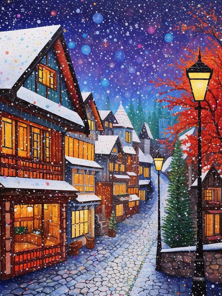 Leavenworth Washington Pointillism 11