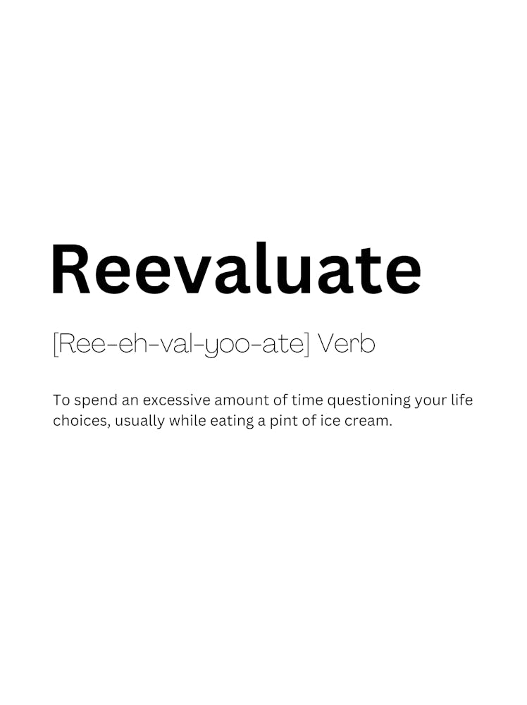 Reevaluate Definition Meaning