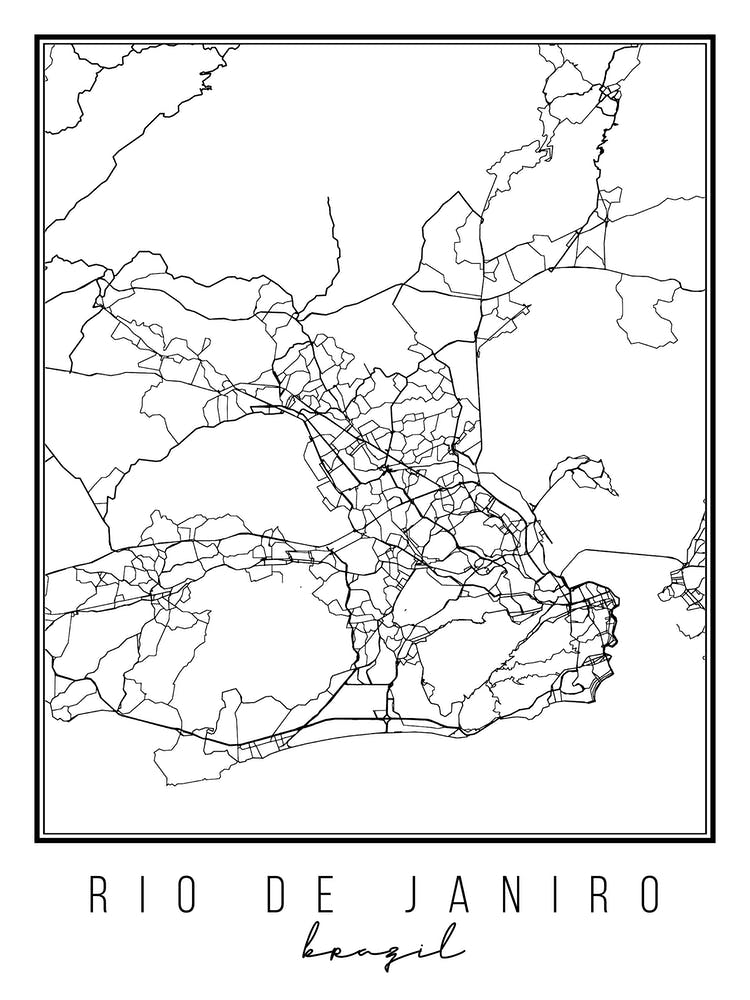 Rio De Janiro Brazil Street Map
