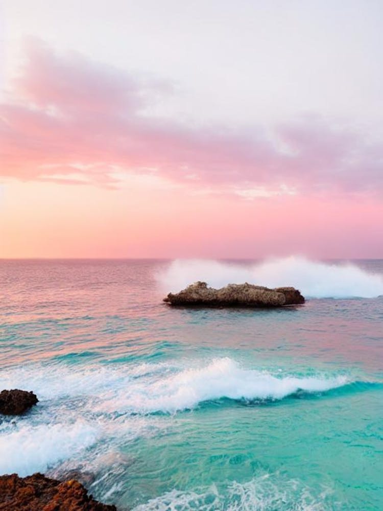Cala Salada, Ibiza, Spain Pink Photography 2