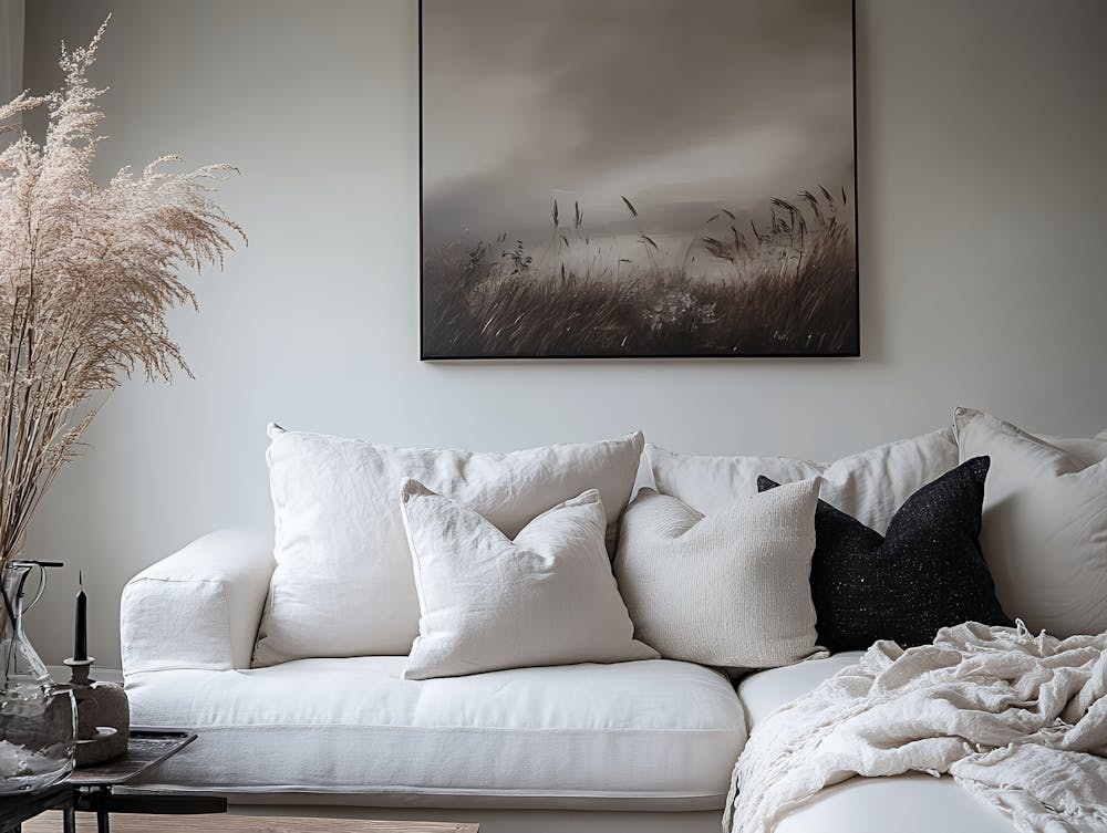 White Living Room