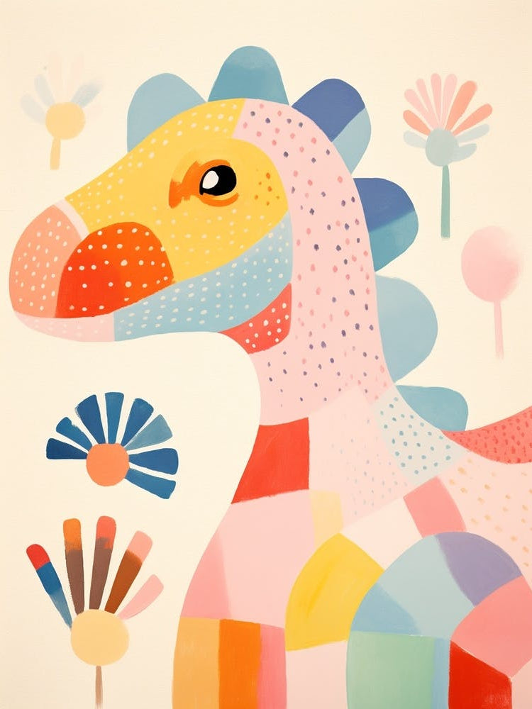 Colourful Dinosaur Edmontosaurus 1