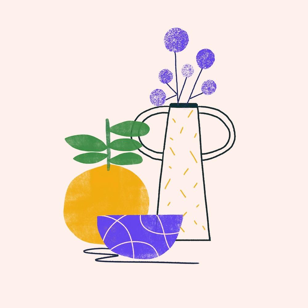 Orange And Jug Square