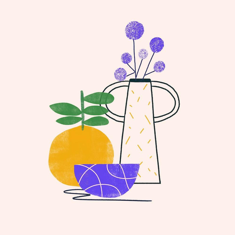 Orange And Jug Square
