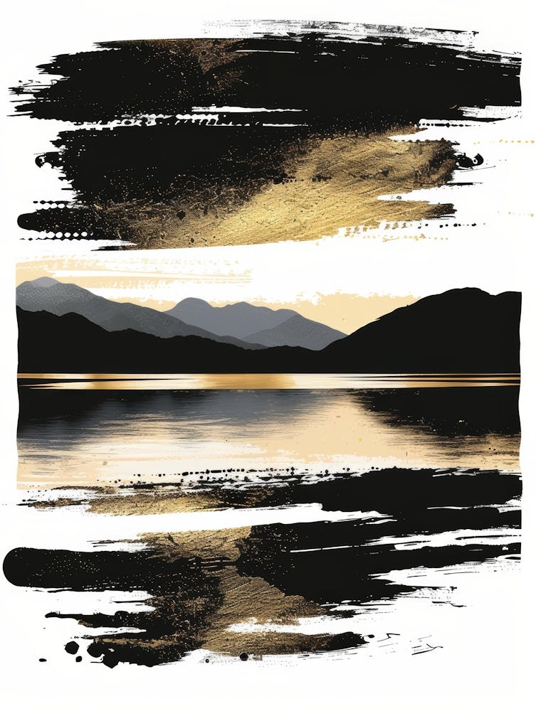 Black And Gold Canvas Print 52