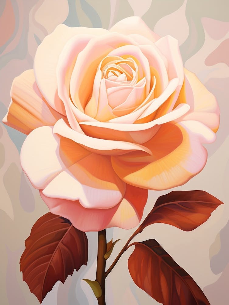 Rose 12 Blumenmalerei