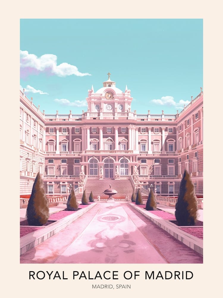 Royal Palace Of Madrid, Spain Travel Poster