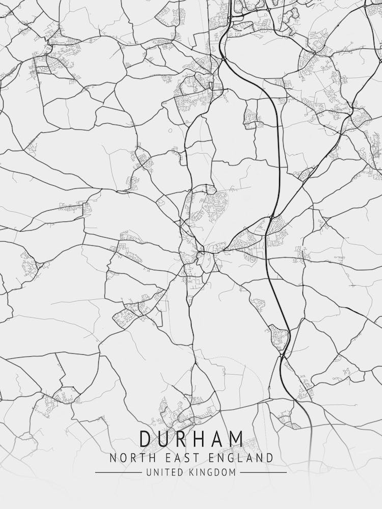 Durham North East London Map
