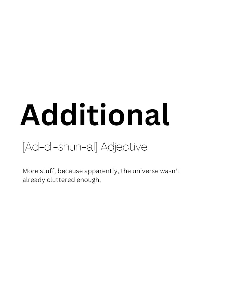 Additional Definition Meaning 1