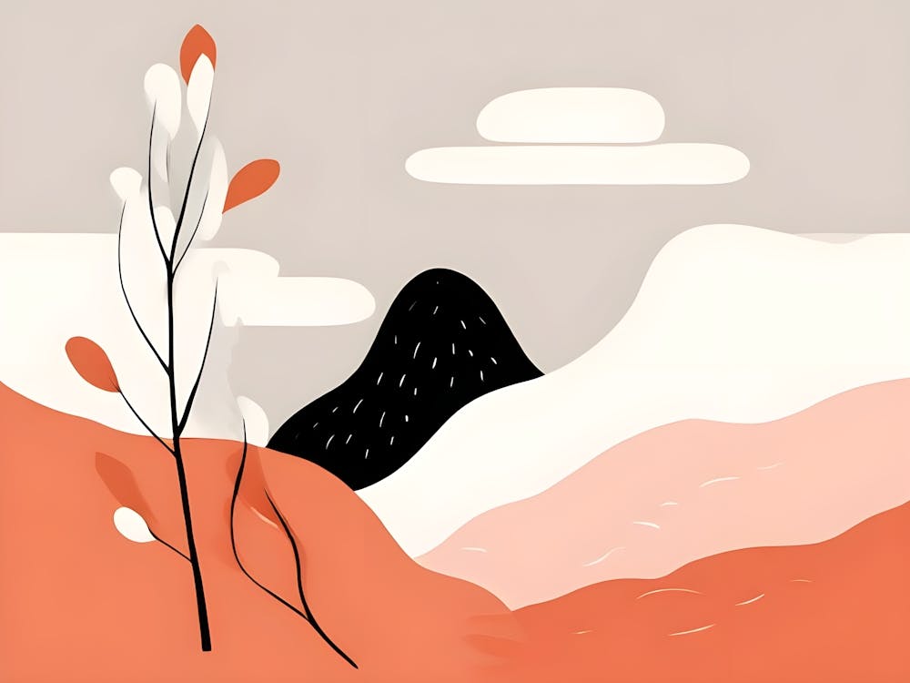 Abstract Mountain Landscape 10