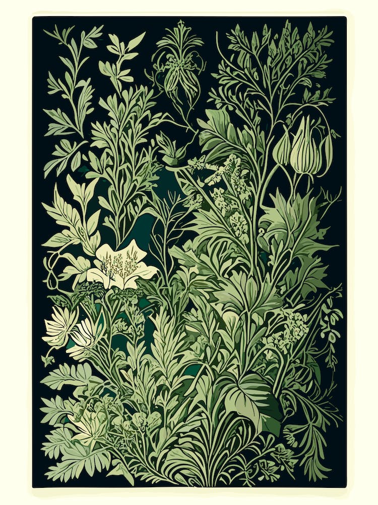Bois Des Moutiers 1, France Vintage Botanical