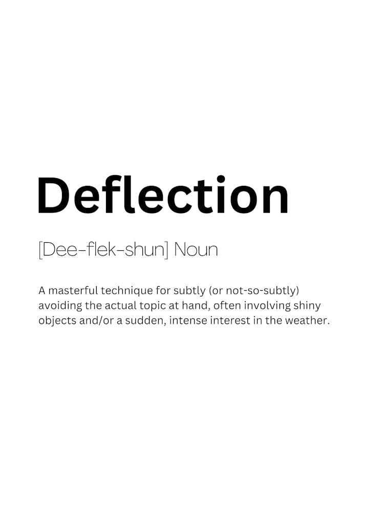Deflection Definition Meaning 1 Art Print by Kaigozen – Fy!