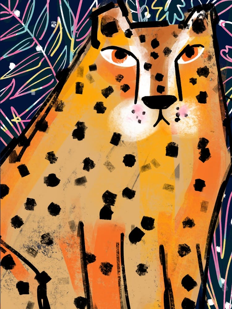 Jungle Cheetah Blue