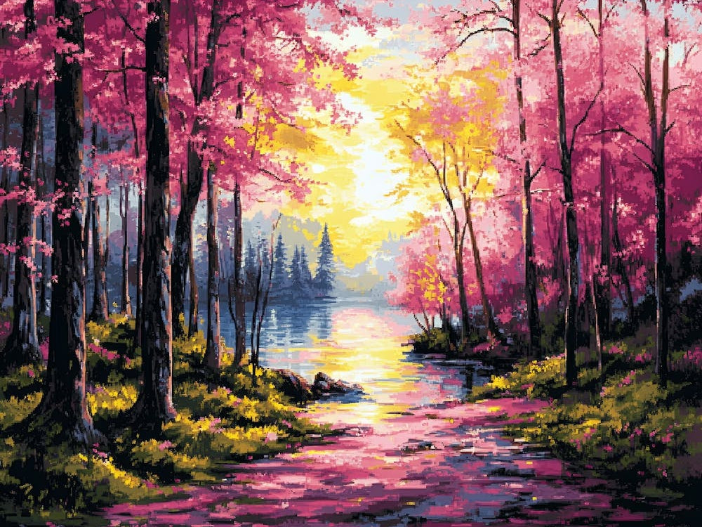 Sunset In The Forest 15