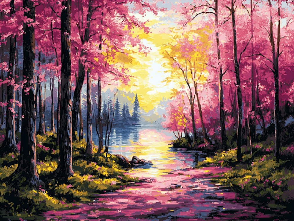 Sunset In The Forest 15