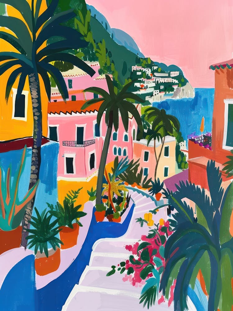 Travel Poster Happy Places Amalfi Coast 6