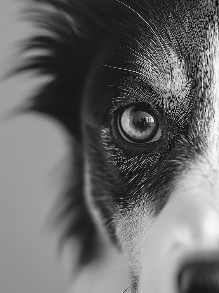 Black And White Dog Portrait 1