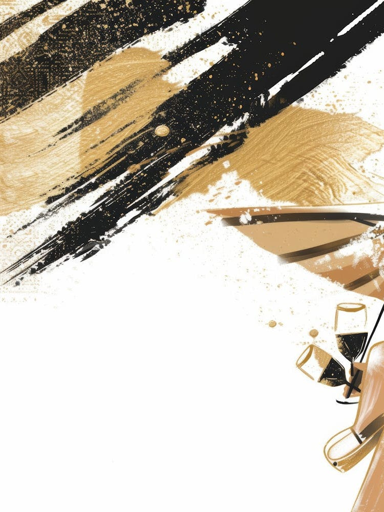 Gold And Black Painting 10