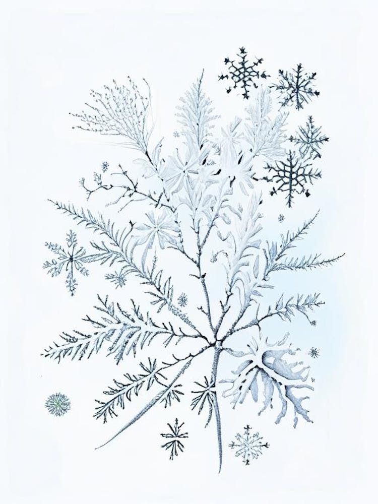 Winter, Snowflakes, Quentin Blake Illustration