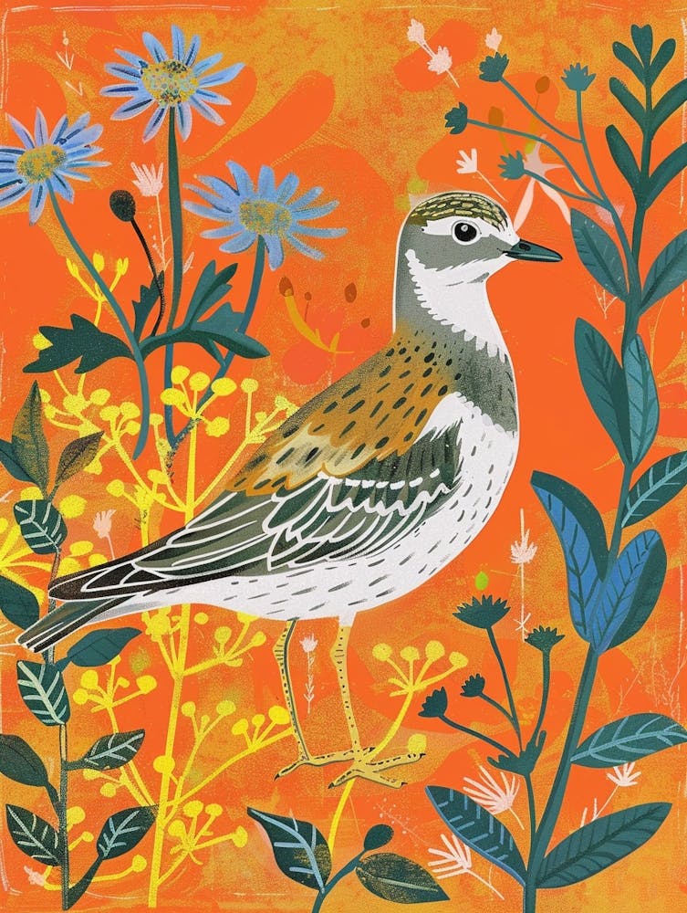 Oiseaux de Printemps Pluvier Argenté 1