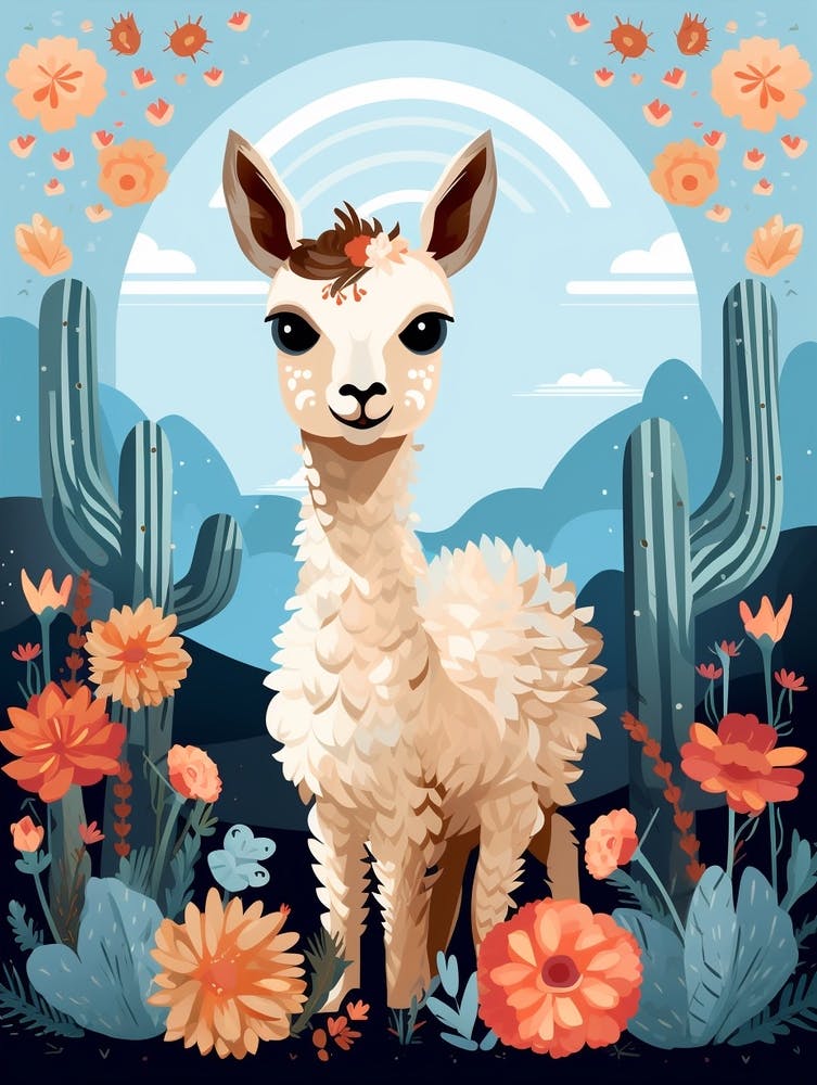 Baby Animal Illustration  Llama 2